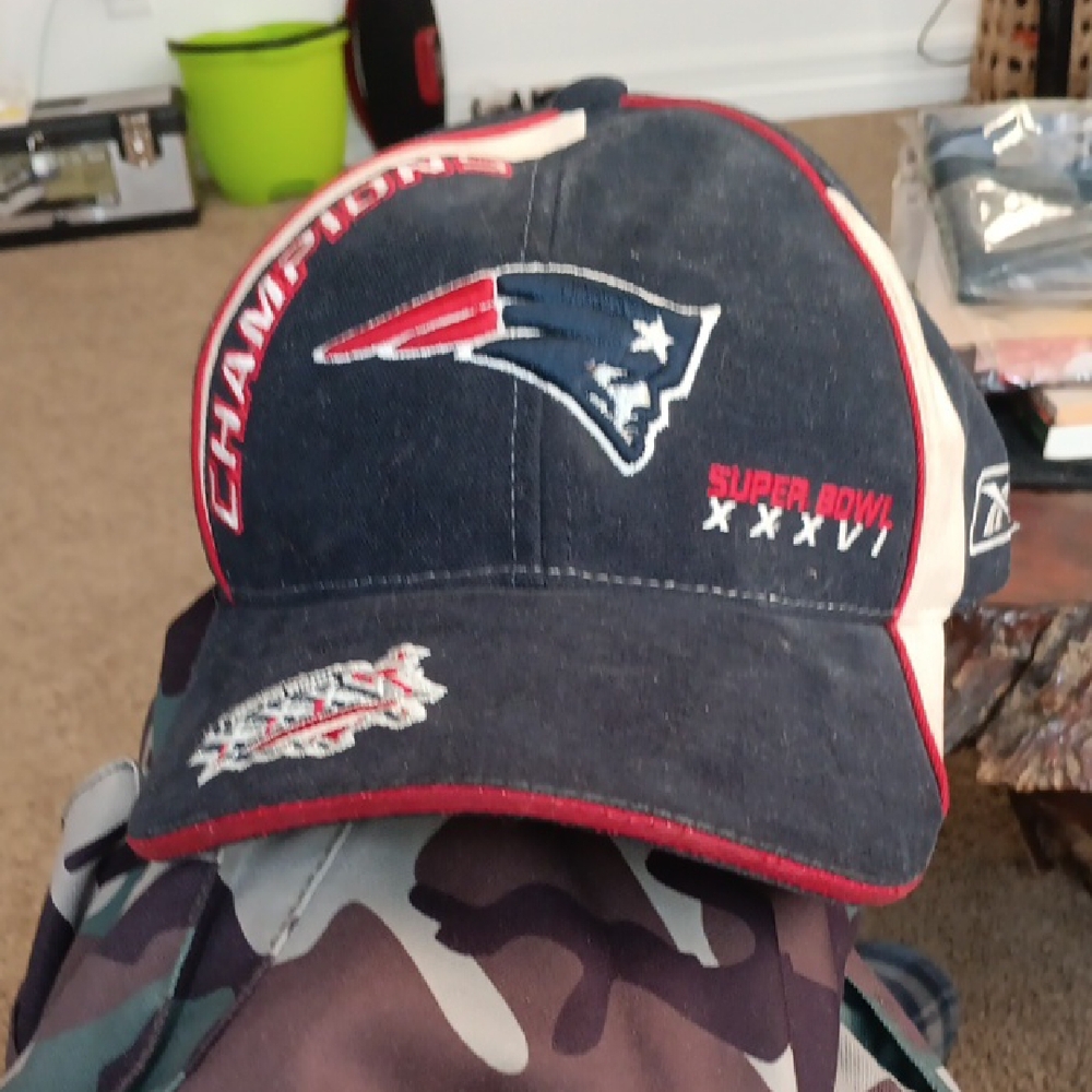NFL Navy Blue and Red Super Bowl Champions Hat